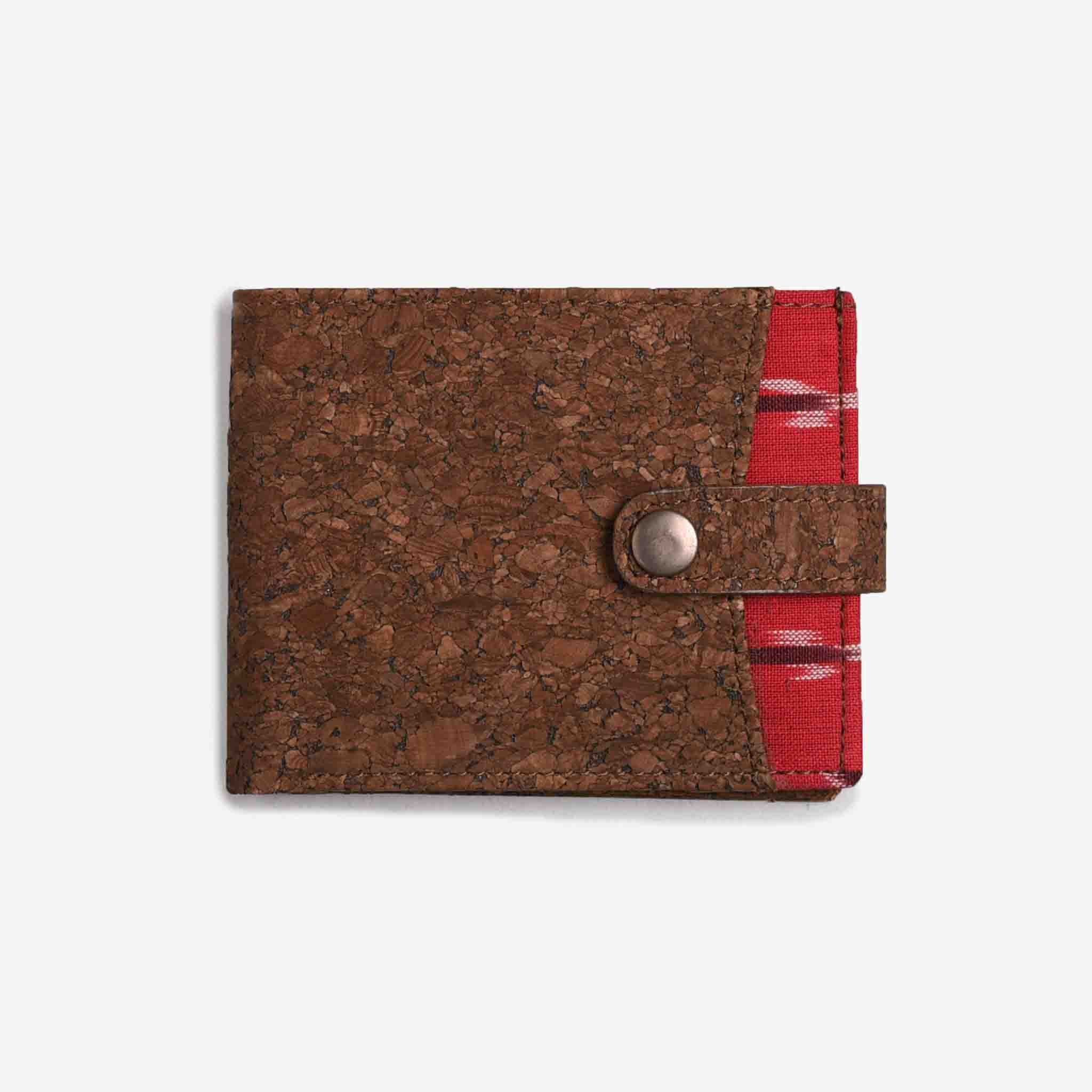 Red Ikat Mens Wallet