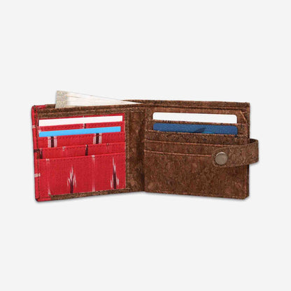 Red Ikat Mens Wallet